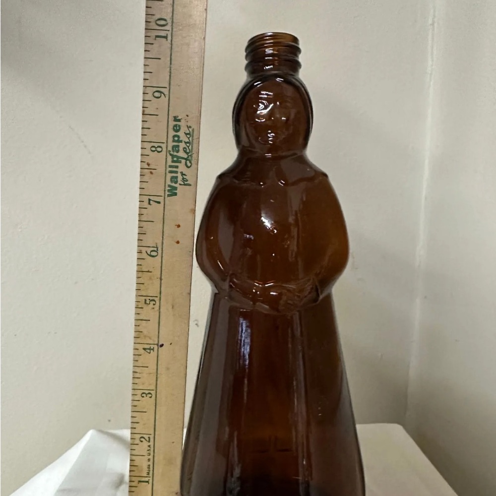 Amber Glass Syrup Bottle Women 90s